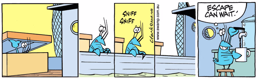 Swamp Cartoon - Bob Crayfish Escape Delay ComicNovember 3, 2018