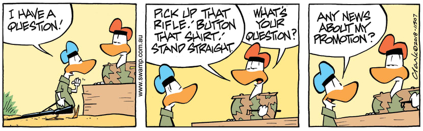 Swamp Cartoon - Swamp Recruit Question ComicNovember 14, 2018