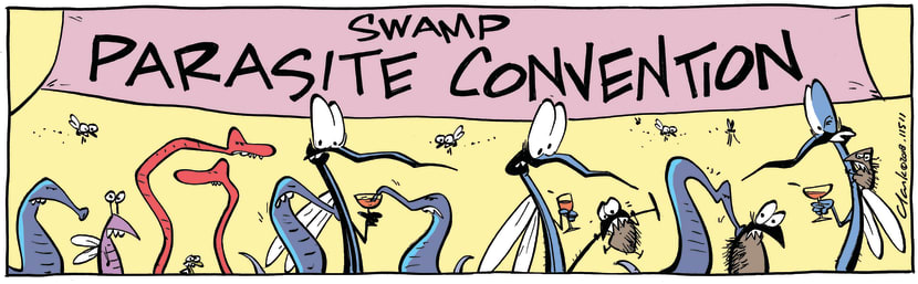 Swamp Cartoon - Swamp Parasite Convention ComicNovember 19, 2018