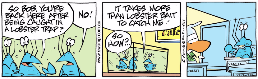 Swamp Cartoon - Bob Crayfish Trap ComicJanuary 28, 2019