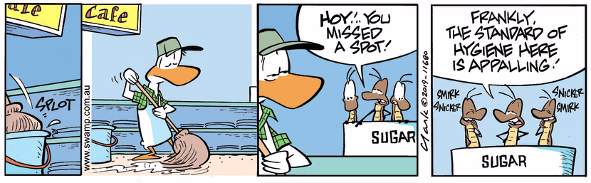 Swamp Cartoon - Swamp Cafe HygieneDecember 13, 2023