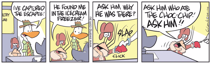 Swamp Cartoon - Bob Crayfish Chocolate IcecreamJuly 8, 2019