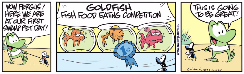 Swamp Cartoon - Fergus Fly WorriedJuly 16, 2019