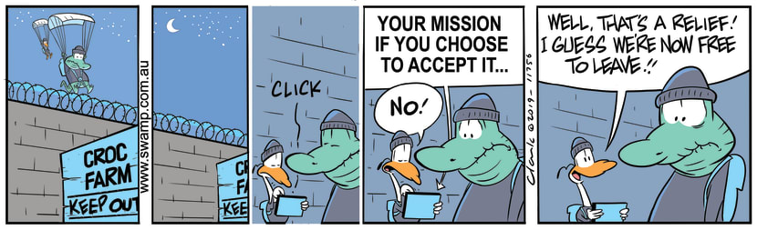 Swamp Cartoon - Nit Picker Bird MissionSeptember 2, 2019