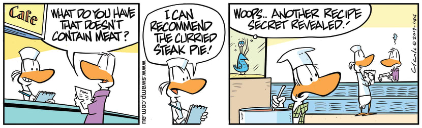 Swamp Cartoon - Meal Request Without MeatNovember 15, 2019