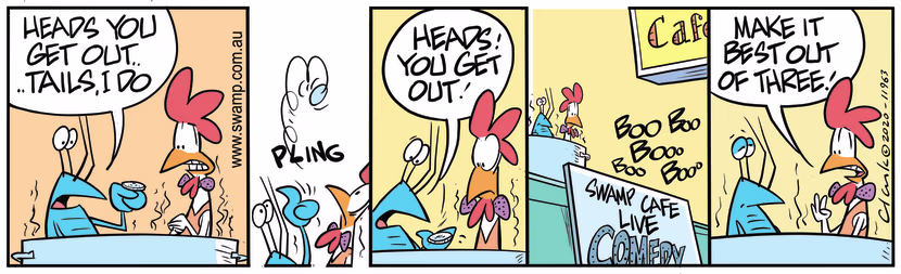 Swamp Cartoon - Heads, You Get OutMay 4, 2020