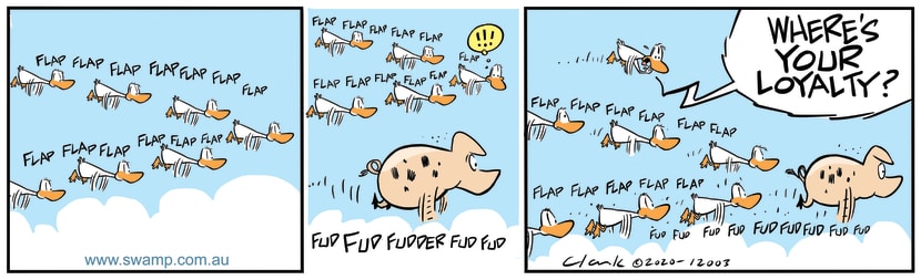 Swamp Cartoon - New Flight Leader….PigJune 19, 2020