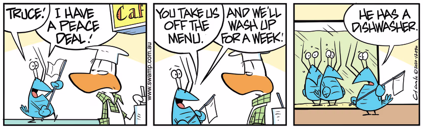 Swamp Cartoon - Crayfish Off The MenuOctober 3, 2020