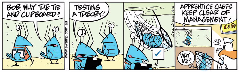 Swamp Cartoon - Bob Crayfish Becomes ManagementNovember 14, 2020
