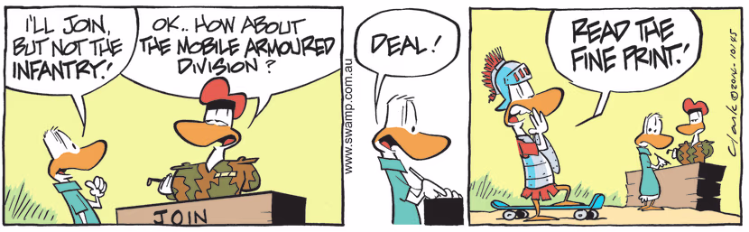 Swamp Cartoon - Mobile Armoured DivisionOctober 4, 2021