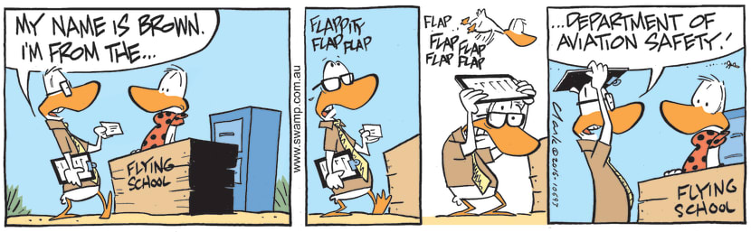 Swamp Cartoon - Swooped by an Aviator DuckJune 20, 2022