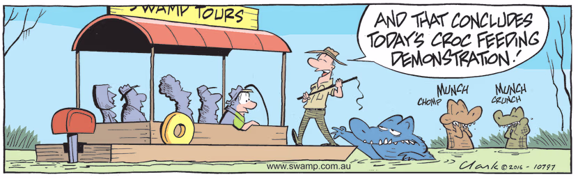 Swamp Cartoon - Croc Feeding SessionAugust 15, 2022