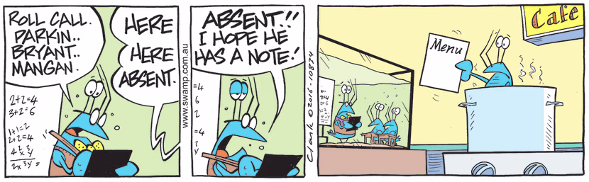 Swamp Cartoon - Making the Roll CallSeptember 9, 2022