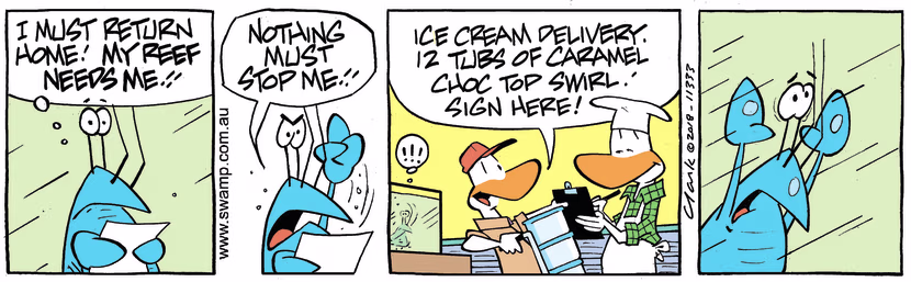 Swamp Cartoon - Latest Icecream DeliveryJune 15, 2023