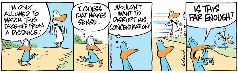 Swamp Cartoon - Watch his Take-offJune 26, 2023