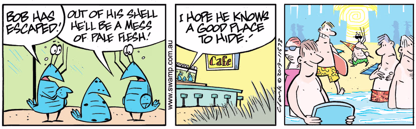 Swamp Cartoon - Bob Crayfish Pale FleshDecember 6, 2023