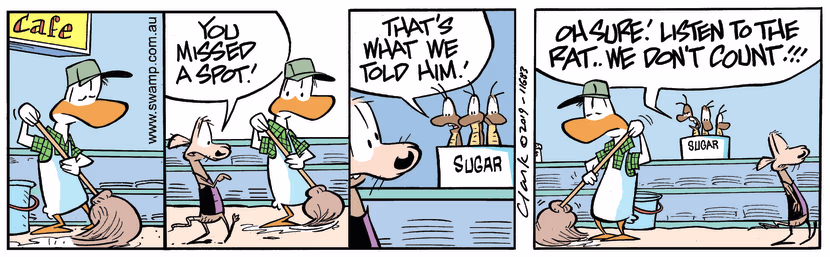 Swamp Cartoon - Chives Rat Missed SpotDecember 16, 2023