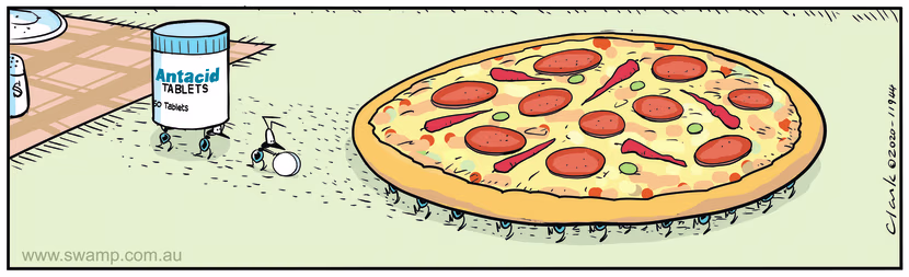 Ants love picnic food and they have stolen a spicy pizza as well as Antacid tablets. Swamp Cartoon - Ants Spicy Pizza TheftFebruary 26, 2024
