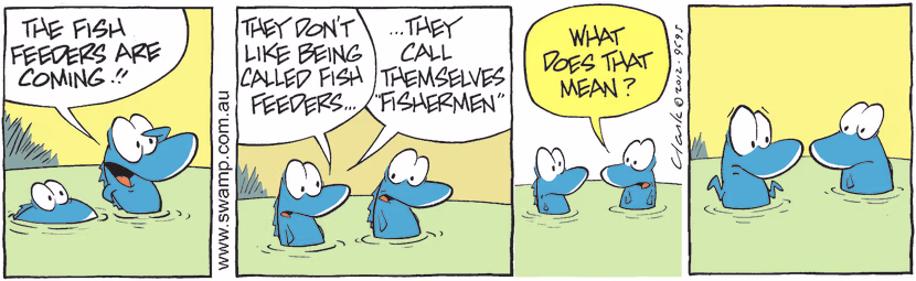 Swamp Cartoon - Fish Feeders are ComingNovember 25, 2024