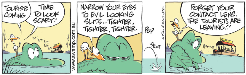 Swamp Cartoon - Old Man Croc Look ScaryMay 17, 2021