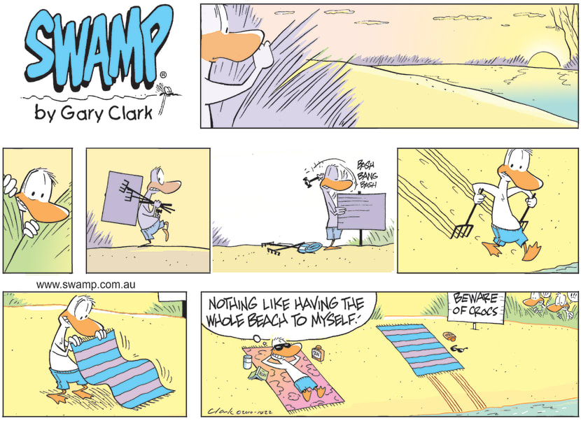 Swamp Cartoon - Beach to HimselfJuly 17, 2022