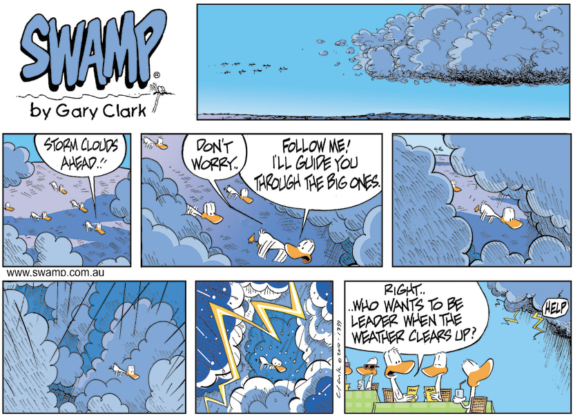 Swamp Cartoon - Straight into Storm CloudsJune 12, 2022