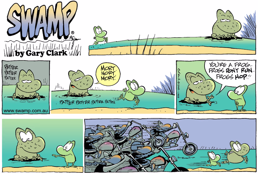 Swamp Cartoon - Dont RunNovember 10, 2002