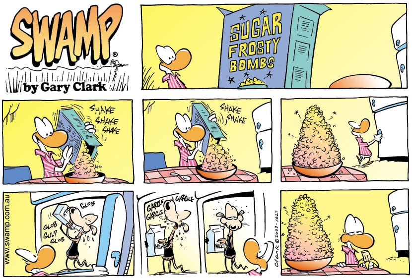 Swamp Cartoon - Frosty BombsMarch 16, 2003