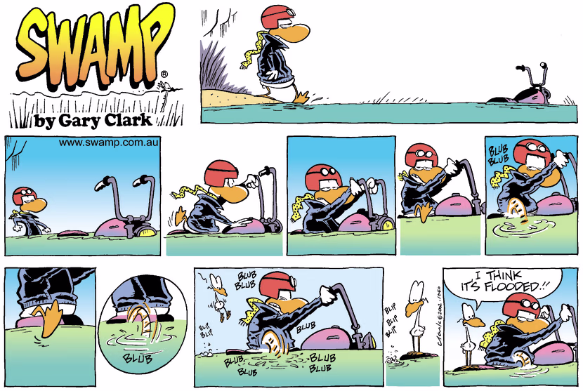 Swamp Cartoon - Wet RideJune 15, 2003