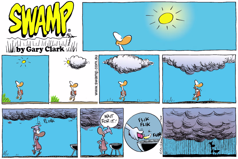 Swamp Cartoon - WeatherAugust 10, 2003