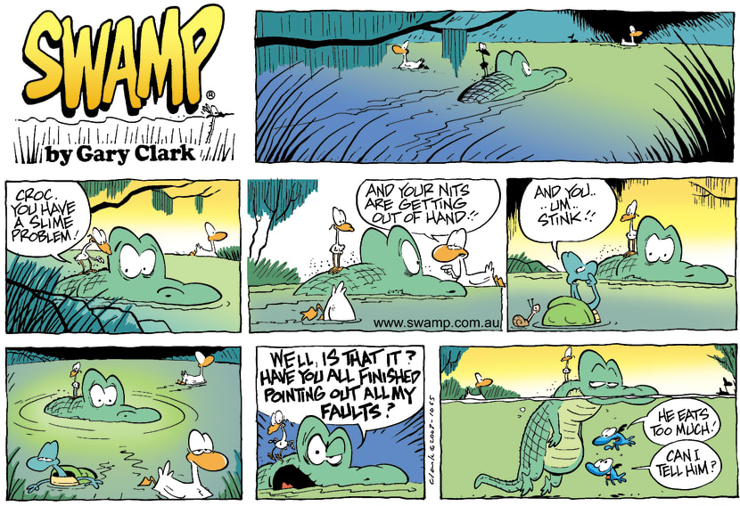 Swamp Cartoon - Croc FaultsDecember 7, 2003