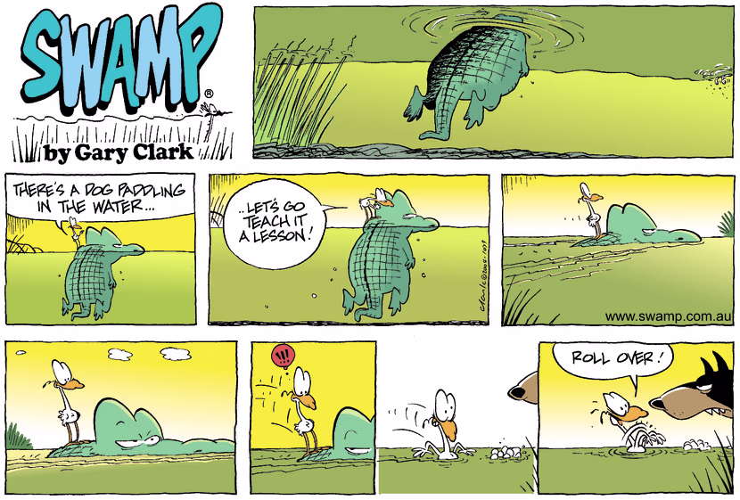 Swamp Cartoon - DogMarch 14, 2004