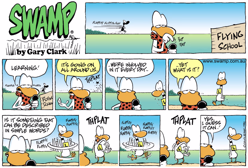 Swamp Cartoon - LearningApril 4, 2004