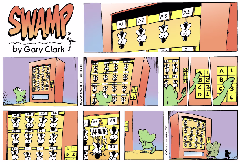 Swamp Cartoon - Vending machine 1September 26, 2004