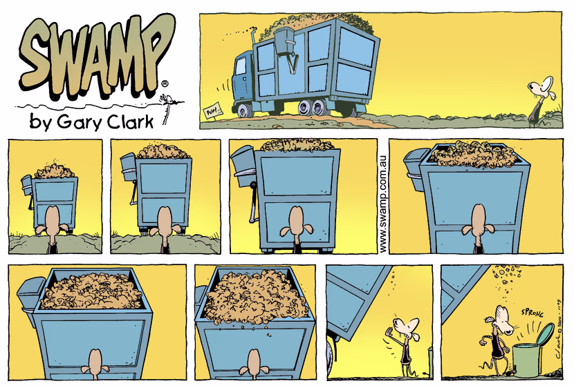 Swamp Cartoon - Home deliveryOctober 10, 2004
