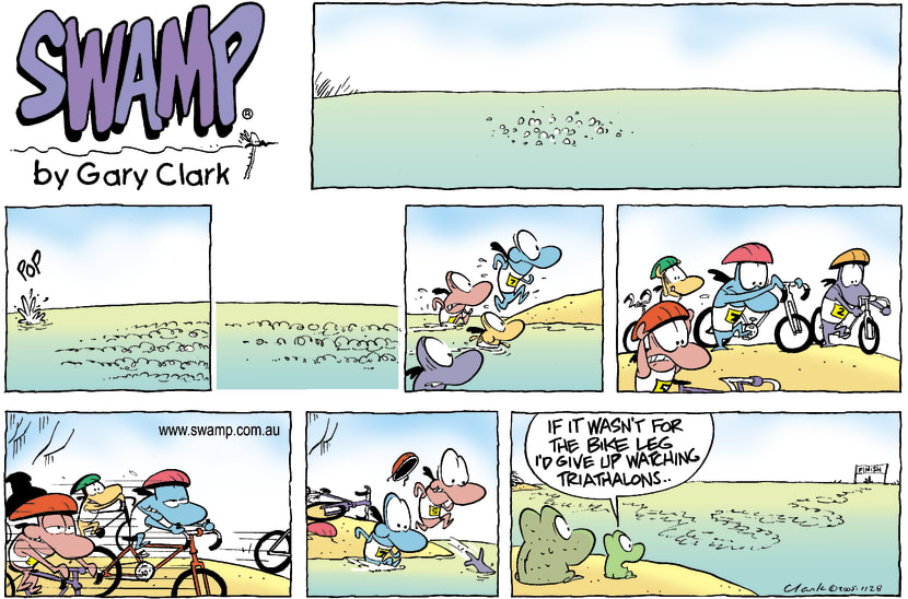 Swamp Cartoon - The Race is OnFebruary 20, 2005