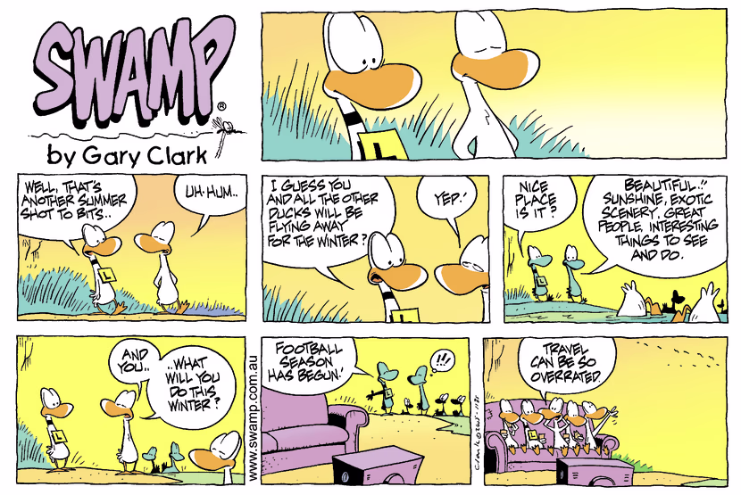 Swamp Cartoon - Heading SouthApril 10, 2005