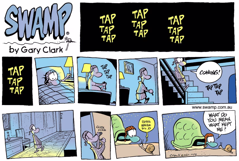 Swamp Cartoon - Night WalkerAugust 14, 2005