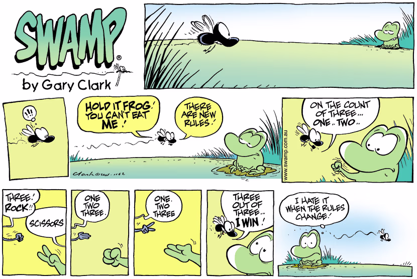 Swamp Cartoon - Game RulesOctober 16, 2005