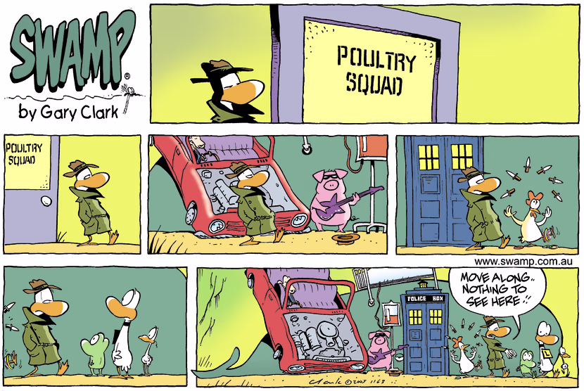Swamp Cartoon - One of those sort of daysOctober 23, 2005