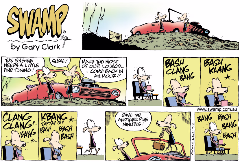 Swamp Cartoon - The MechanicOctober 30, 2005