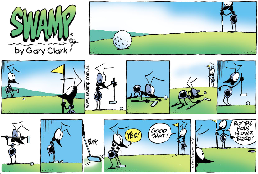 Swamp Cartoon - Swamp Ants Golf ComicAugust 28, 2016