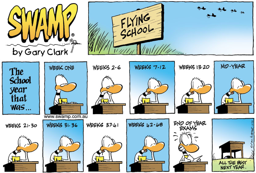 Swamp Cartoon - Another Year another examJanuary 1, 2006