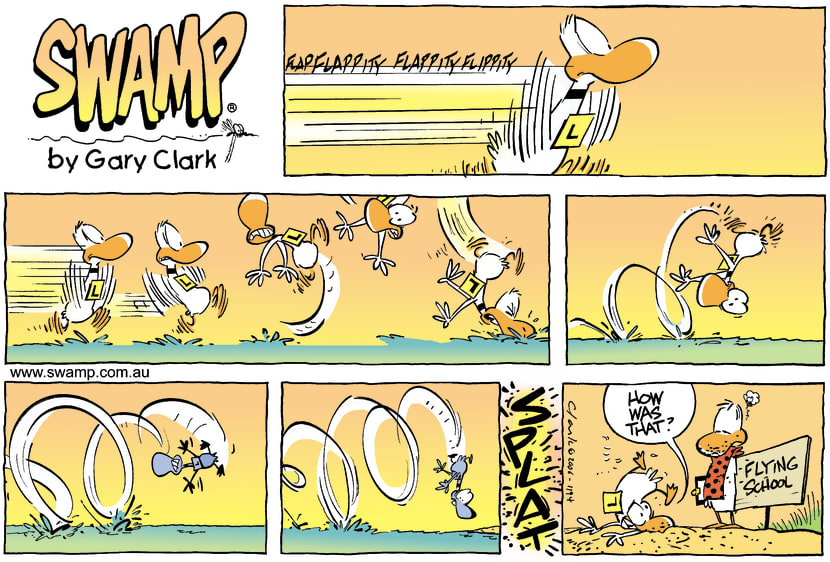 Swamp Cartoon - Up up and awayMay 21, 2006