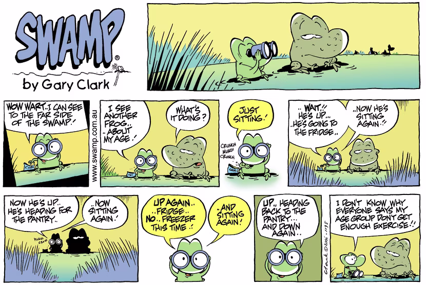 Swamp Cartoon - Frog spottingJune 4, 2006