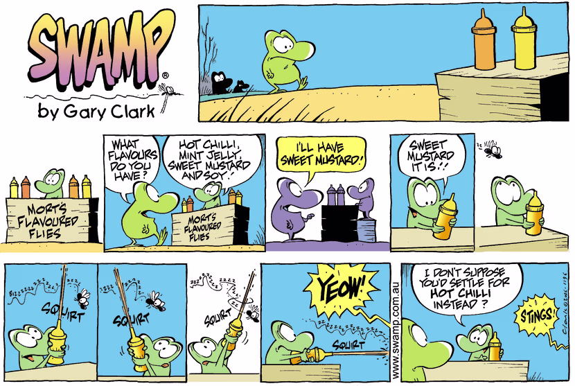 Swamp Cartoon - Mustard madnessJune 11, 2006