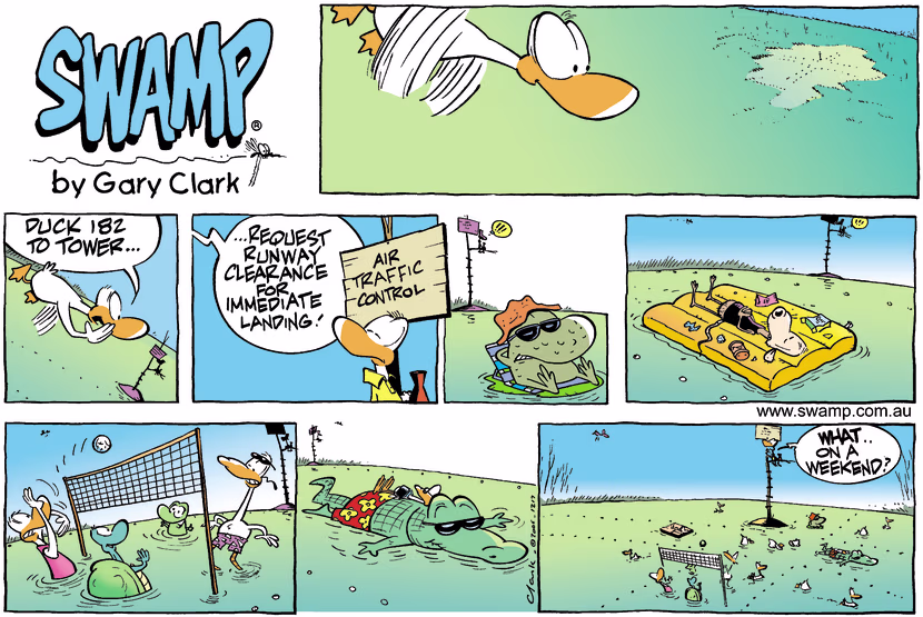 Swamp Cartoon - Wet landingNovember 5, 2006