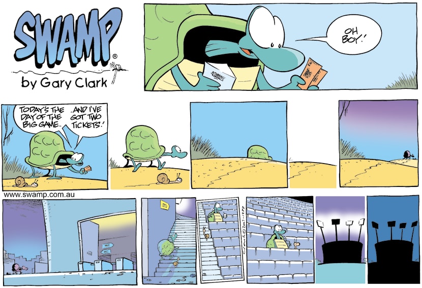 Swamp Cartoon - Big Day of the GameFebruary 25, 2007