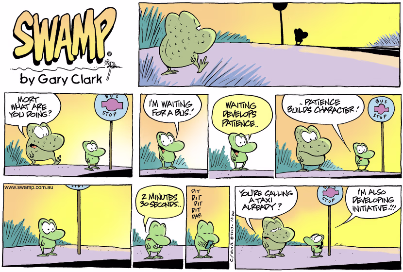 Swamp Cartoon - Bus StopMay 20, 2007