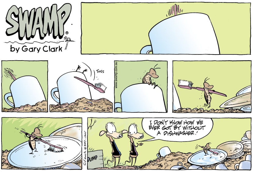 Swamp Cartoon - Cleaning upMay 27, 2007